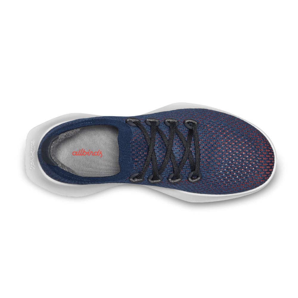 Allbirds Men\'s Running Shoes Navy - Tree Dashers - 34097AFKU